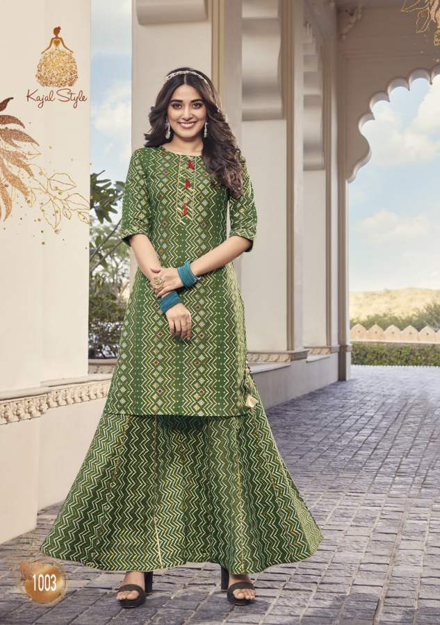 Lavish New Designer Festive Wear Embroidery Heavy Kurti With Bottom Collection